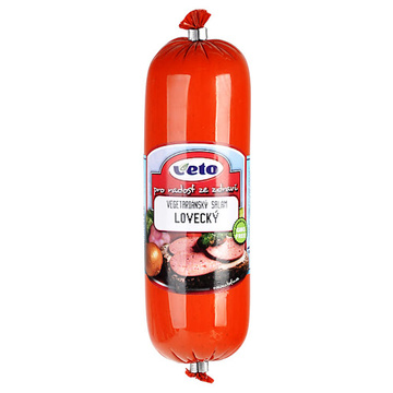 Vegetariánský salám lovecký VETO 220g 
